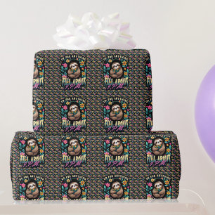 Funny Sloganzitat über Printwerbung Geschenkpapier