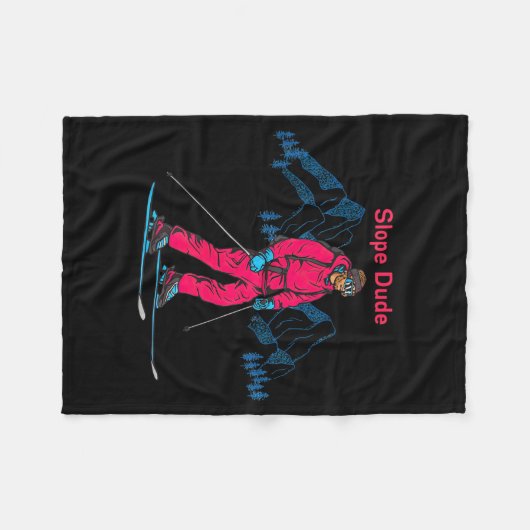 Funny Slope Dude Algebra Geometry Middle School Ma Fleecedecke (Vorderseite (Horizontal))