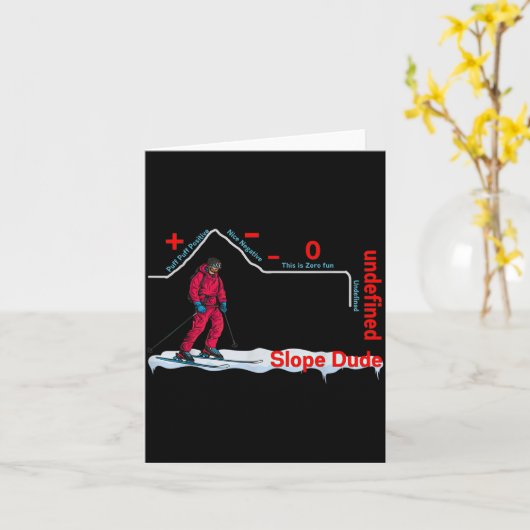 Funny Slope Dude Algebra Geometry Middle School Ma Karte (Gelbe Blume)