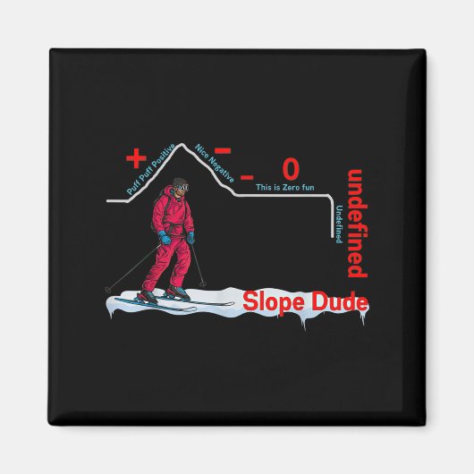 Funny Slope Dude Algebra Geometry Middle School Ma Magnet (Vorne)