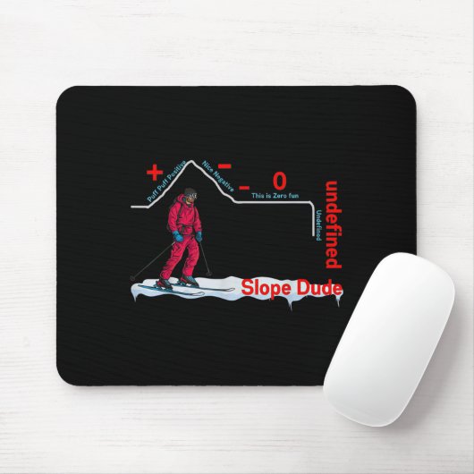 Funny Slope Dude Algebra Geometry Middle School Ma Mousepad (Mit Mouse)