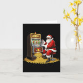 Funny Slot Machine Santa Christmas Graphic Casino  Karte (Gelbe Blume)