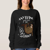 Funny Sloth 24 Sweatshirt (Vorderseite)