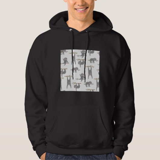 Funny Sloth 76 Hoodie (Vorderseite)