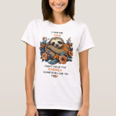 Funny Sloth ADHD Awareness Shirt, ADHD Support T-Shirt (Vorderseite)