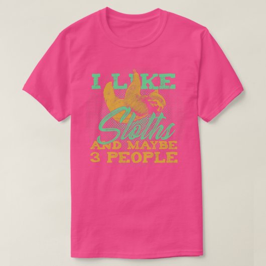 Funny Sloth Animal Lover Geschenk T-Shirt (Design vorne)