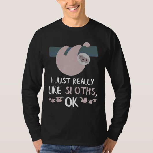 Funny Sloth Animal Sloth T-Shirt (Vorderseite)