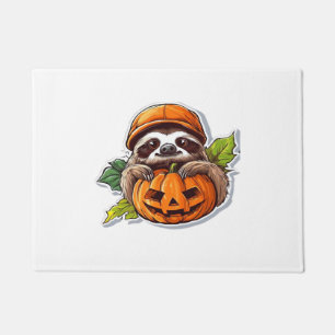 Funny Sloth aß Pizza, Kawaii Animal Lover Clas Fußmatte