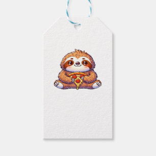 Funny Sloth aß Pizza, Kawaii Animal Lover Clas Geschenkanhänger