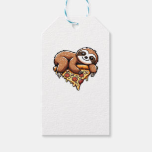 Funny Sloth aß Pizza, Kawaii Animal Lover Clas Geschenkanhänger