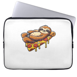 Funny Sloth aß Pizza, Kawaii Animal Lover Clas Laptopschutzhülle