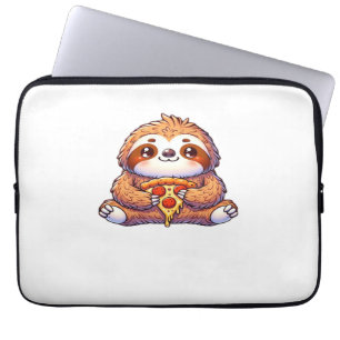 Funny Sloth aß Pizza, Kawaii Animal Lover Clas Laptopschutzhülle