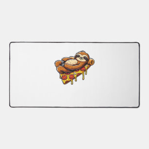 Funny Sloth aß Pizza, Kawaii Animal Lover Clas Schreibtischunterlage