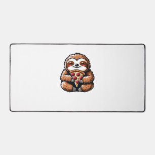 Funny Sloth aß Pizza, Kawaii Animal Lover Clas Schreibtischunterlage