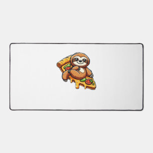 Funny Sloth aß Pizza, Kawaii Animal Lover Clas Schreibtischunterlage