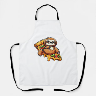 Funny Sloth aß Pizza, Kawaii Animal Lover Clas Schürze