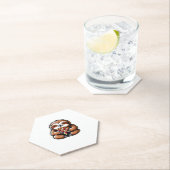 Funny Sloth aß Pizza, Kawaii Animal Lover Clas Untersetzer (Vor Ort)