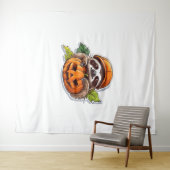 Funny Sloth aß Pizza, Kawaii Animal Lover Clas Wandteppich (Beispiel (Horizontal))