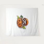 Funny Sloth aß Pizza, Kawaii Animal Lover Clas Wandteppich (Vorderseite (Horizontal))