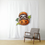 Funny Sloth aß Pizza, Kawaii Animal Lover Clas Wandteppich (Beispiel)