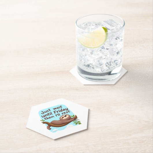 Funny Sloth auf einem Baum � einfach zu machen, um Untersetzer (Vor Ort)