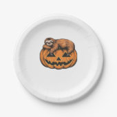 Funny Sloth auf Halloween Pumpkin Essential T - Sh Pappteller (Vorderseite)