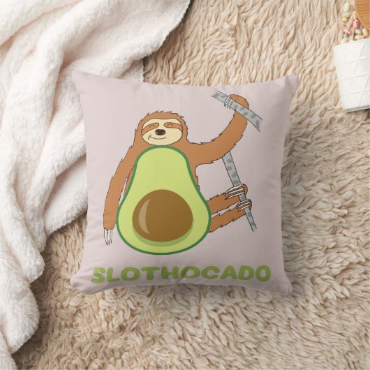 Funny Sloth Avocado Slothocado Kissen (Decke)