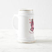 Funny Sloth Beer Stein - Benutzerdefinierter Text Bierglas (Vorderseite Links)