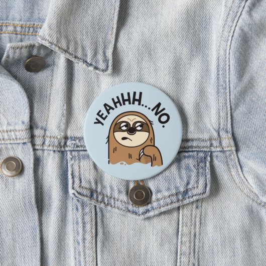 Funny Sloth Button (Beispiel)