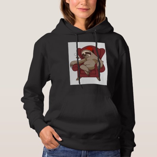 Funny Sloth Chair Hoodie (Vorderseite)