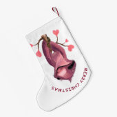 Funny Sloth Christmas Strumpf Kleiner Weihnachtsstrumpf (Rückseite (Hängend))