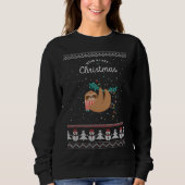 Funny Sloth Christmas Sweatshirt (Vorderseite)