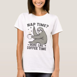 Funny Sloth Coffee T-Shirt