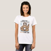 Funny Sloth Coffee T-Shirt (Vorne ganz)