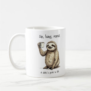 Funny Sloth Coffee Tasse