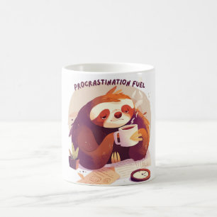 Funny Sloth Coffee Tasse - Aufschub Kraftstoff
