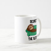 Funny Sloth Coffee Tasse Cup Geschenk (VorderseiteRechts)