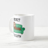 Funny Sloth Coffee Tasse Cup Geschenk (Vorderseite Links)