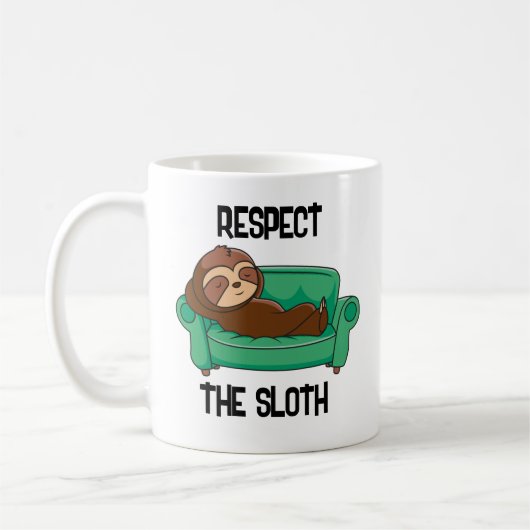 Funny Sloth Coffee Tasse Cup Geschenk (Links)