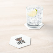 Funny Sloth Cook Hängt auf einer Gabel Untersetzer (Vor Ort)