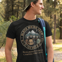 Funny Sloth Custom Family Wiedersehen Camping Trip