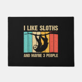 Funny Sloth Design Lover Men Frauen Kinder Fußmatte (Vorderseite)