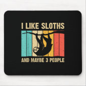 Funny Sloth Design Lover Men Frauen Kinder Mousepad (Vorne)