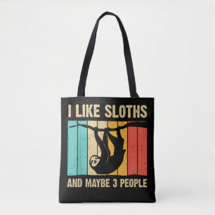 Funny Sloth Design Lover Men Frauen Kinder Tasche