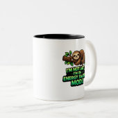 Funny Sloth Energy Saving Mode Coffee Mug Zweifarbige Tasse (VorderseiteRechts)
