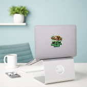 Funny Sloth Energy Saving Mode Sticker (Laptop auf Schreibtisch)