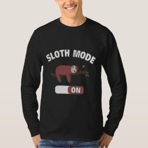 Funny Sloth Face Mask Quarantäne Mode T-Shirt