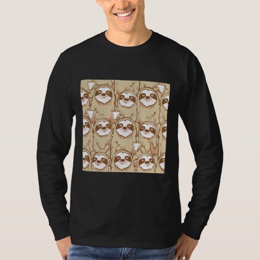 Funny Sloth Face T-Shirt (Vorderseite)