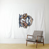 Funny Sloth frisst Pizza, Kawaii Animal drüben Wandteppich (Beispiel (Horizontal))