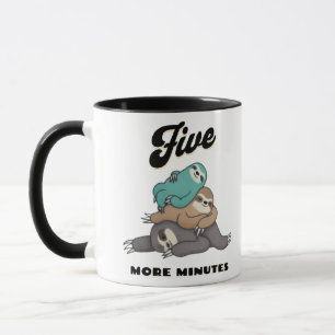 Funny Sloth fünf weitere Minuten Tasse